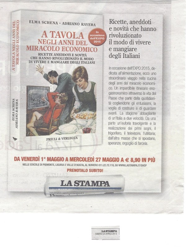 A tavola negli anni del miracolo pubblicità